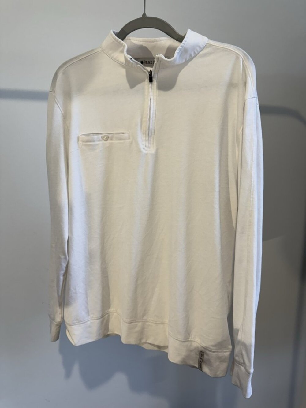 Black Clover Quarter-Zip Pullover Men's XL White